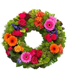 Modern Vibrant Wreath